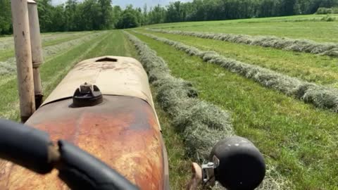 Baling hay