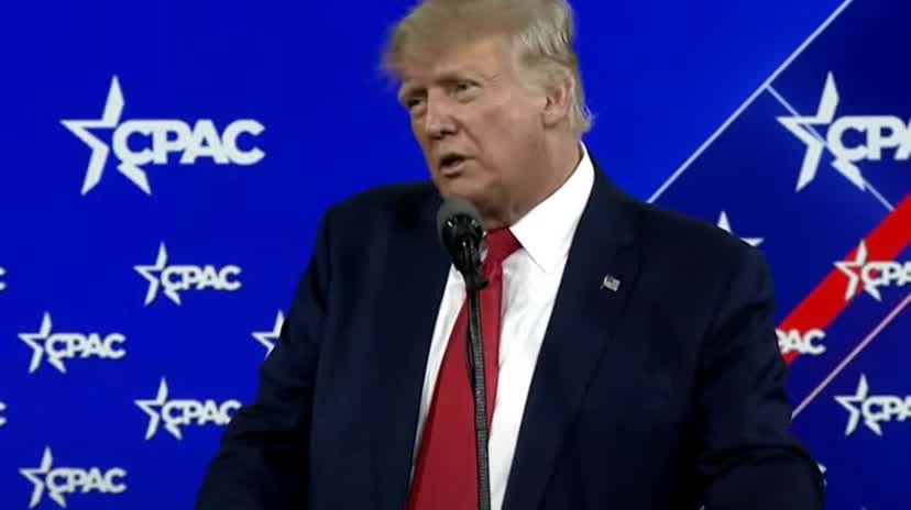 Trump at CPAC: "We're praying for the proud people of Ukraine. God bless them all."