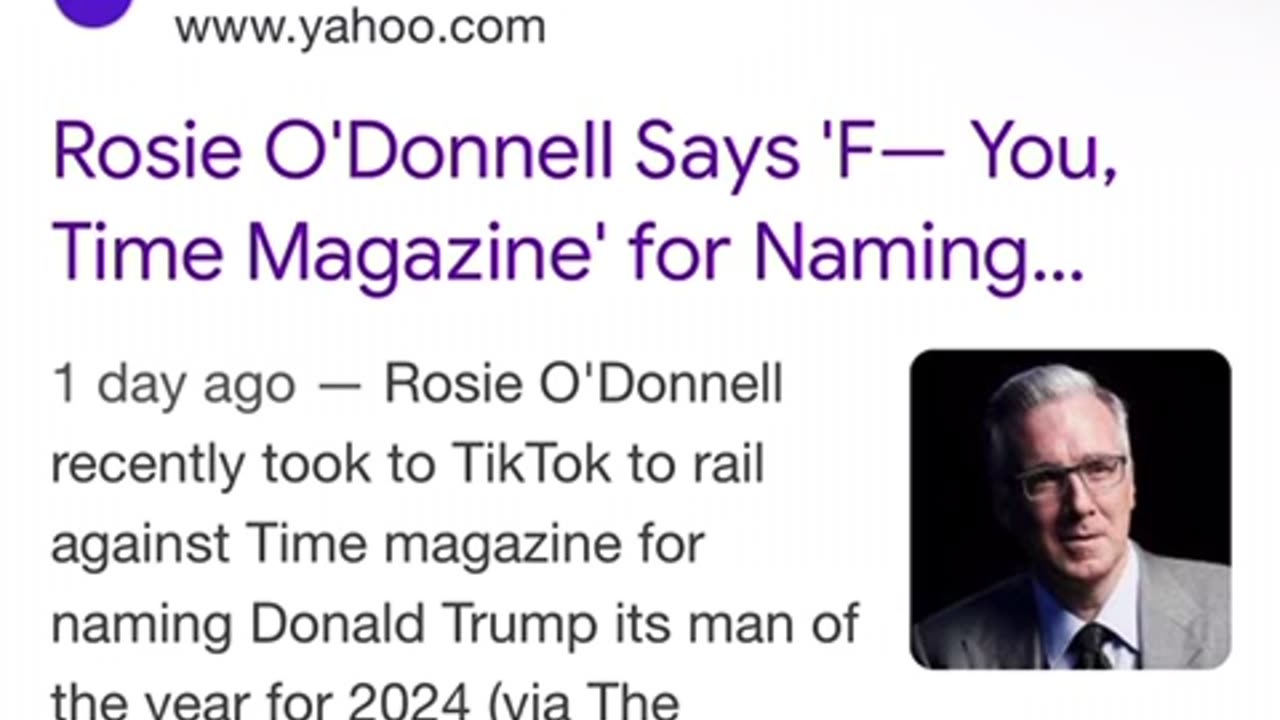 Yahoo Uses Photo Of Keith Olbermann For Rosie O’Donnell Story