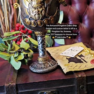 👑🍷ARMORED KINGDOM VIKING GOBLET🍷👑