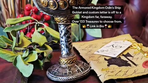 👑🍷ARMORED KINGDOM VIKING GOBLET🍷👑