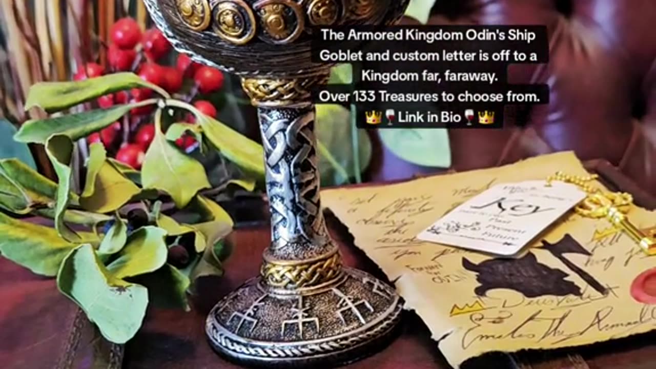 👑🍷ARMORED KINGDOM VIKING GOBLET🍷👑