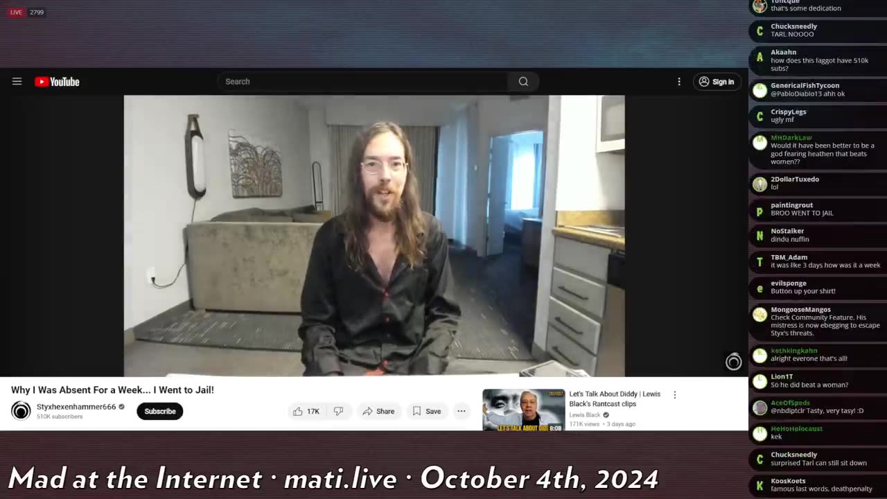 Styx released from jail - Mad at the Internet (October 4, 2024)