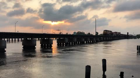 Sunset + Train = A really cool video