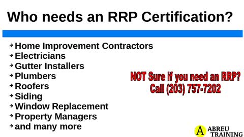 EPA RRP Renovator Certification