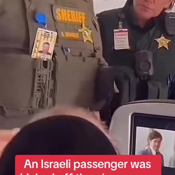 ISRAELI PASSENGER KICKED OFF AMERICAN DOMESTIC AIRLINE PLANE