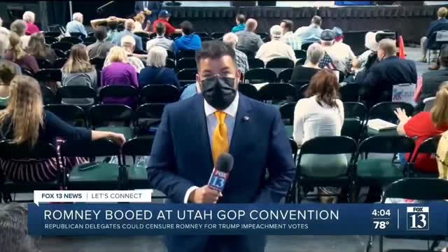 Sen. Mitt Romney booed at Utah GOP convention