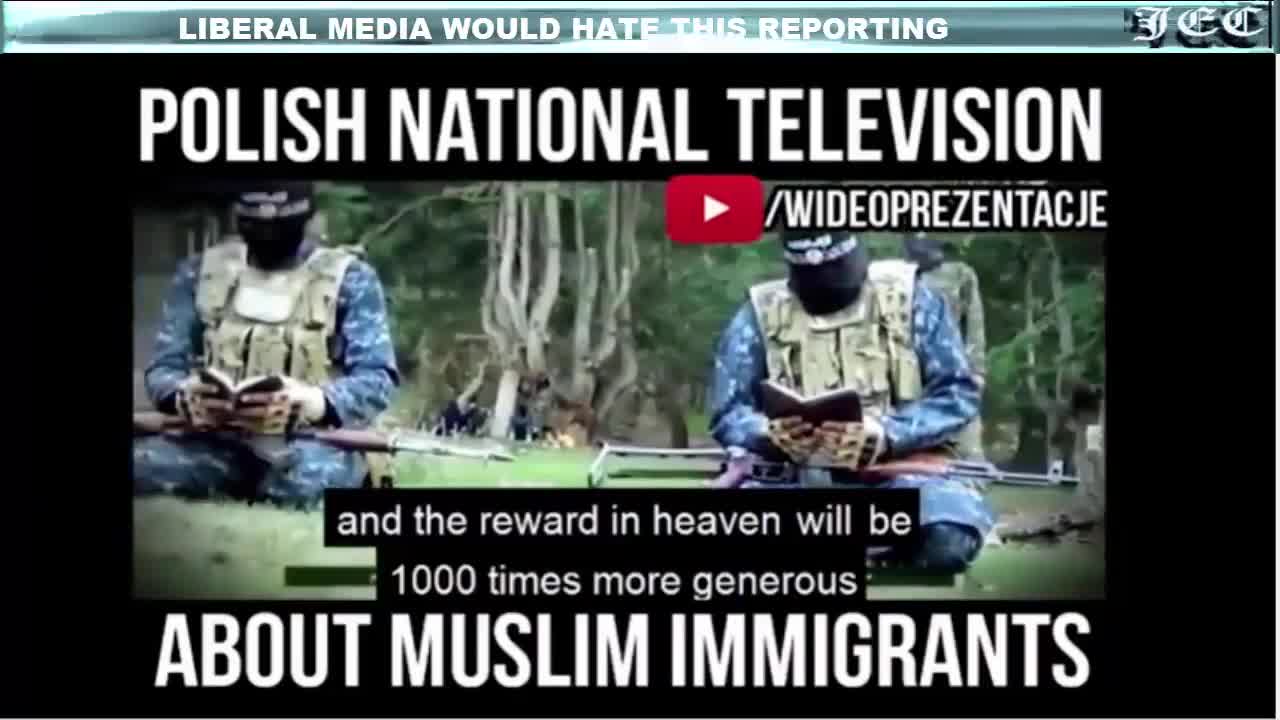 Polish TV doesn't mince words when it comes to reporting on Muslim terrorist attacks