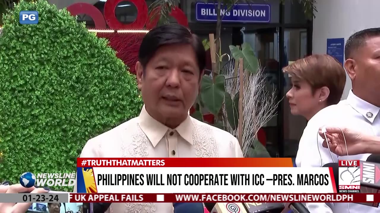 Philippines will not cooperate with ICC –Pres. Marcos