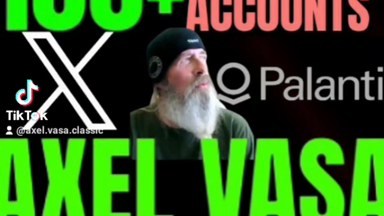 Axel Vasa Cyber-stalking Sponsored by Palantir!