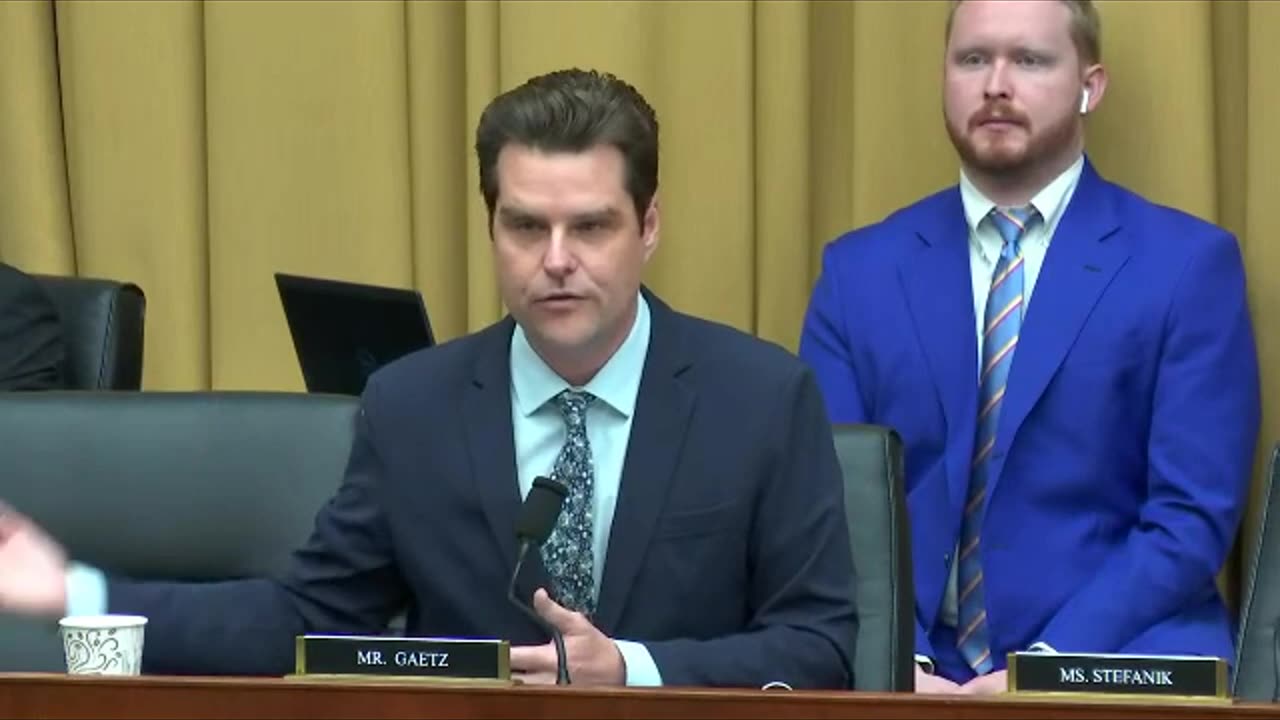 Matt Gaetz--Weaponization of Government