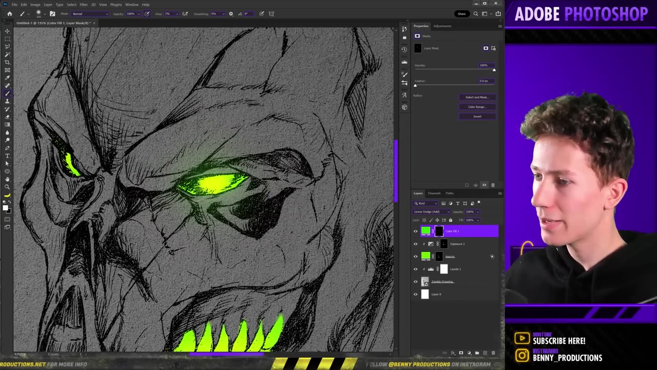 Make Your Sketches GLOW Using Photoshop