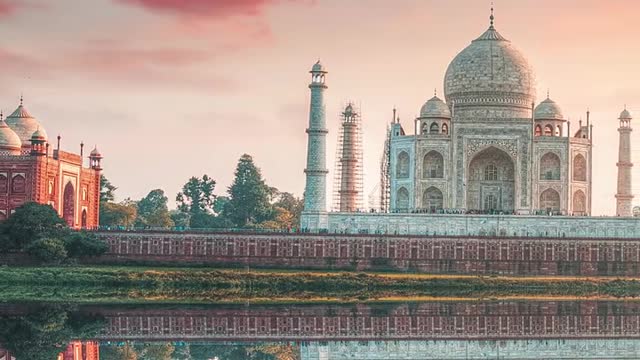 The castle in reflection