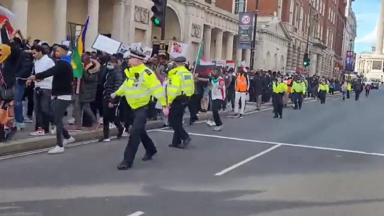 Sudanese protesters take to the streets in London against military coup