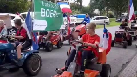 Young Farmers of the Netherlands Protest Against the Targeted Destruction of Their Desired Profession