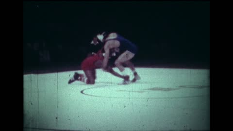 Ed Torrejon winning 1977 D2National wrestling Championships