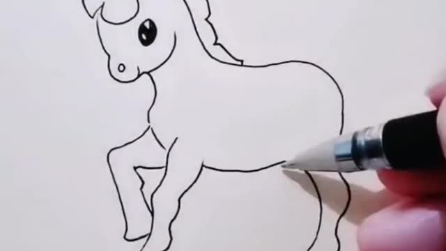 Horse drawing for beginner