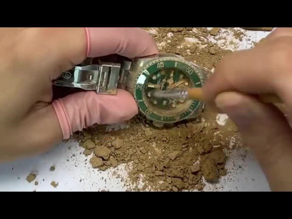 Resurrect Rolex watches corroded by mud #Repair Rolex