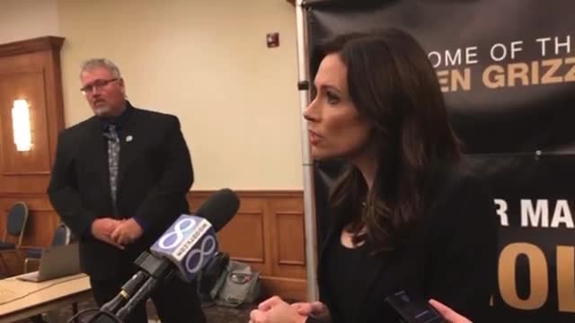 Tudor Dixon Talks to Media After Debate - She's Doing Great!