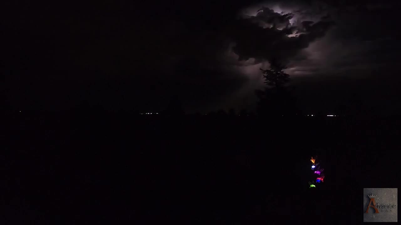 Lone Tree stands out during lightning strikes!