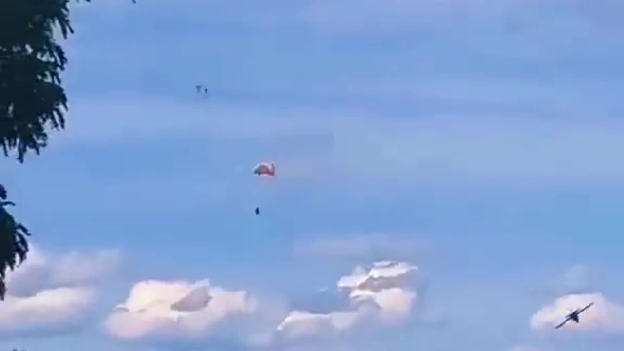 People Jumping Out Of Crashing Plane