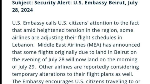 The U.S. Department of State has released an Updated Travel Alert for Lebanon