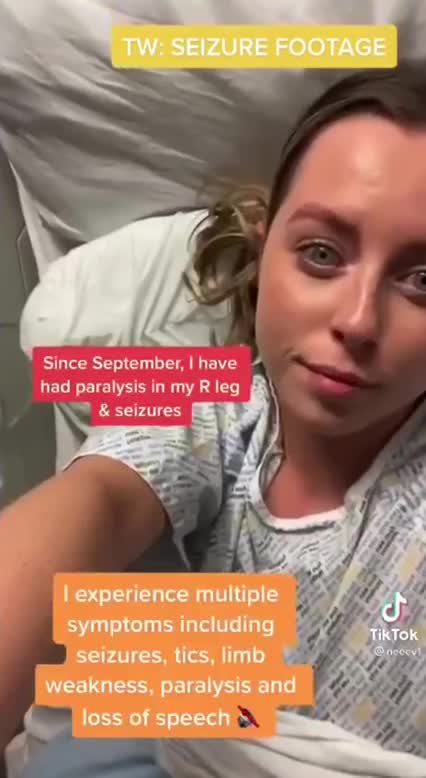 Another young girl's life DESTROYED by the covid jabs