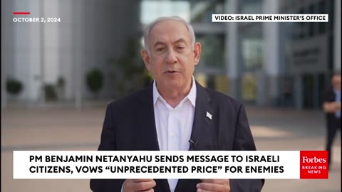 'We Are At War'- Netanyahu Says Israel Will Retaliate At A 'Magnitude That The Enemy Has Not Known'