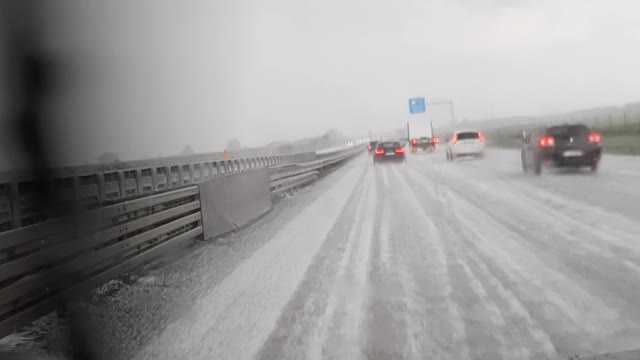 Germany Ice Storm Berliner-Ring