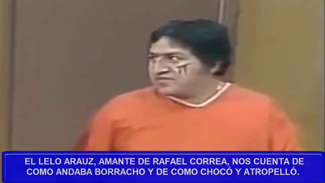 El LELO Arauz, Amante d Rafael Correa, nos cuenta d como andaba borracho.