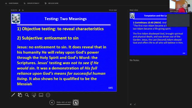Sunday May 29, 2022 Life of the Messiah 40: His Temptation