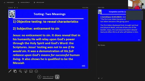 Sunday May 29, 2022 Life of the Messiah 40: His Temptation