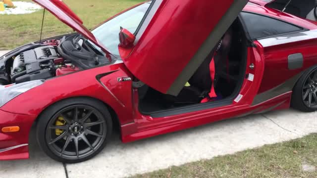 Amazing Candy Apple Red Toyota Celica GTS car