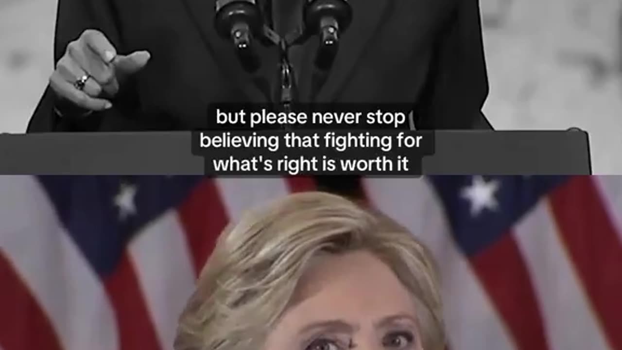 Kamala Harris copied parts of Hillary Clinton's concession speech LOL 11/6/24
