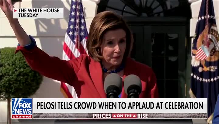 Pelosi Tells Crowd When to Applaud at Celebration: ‘That’s an Applause Line’