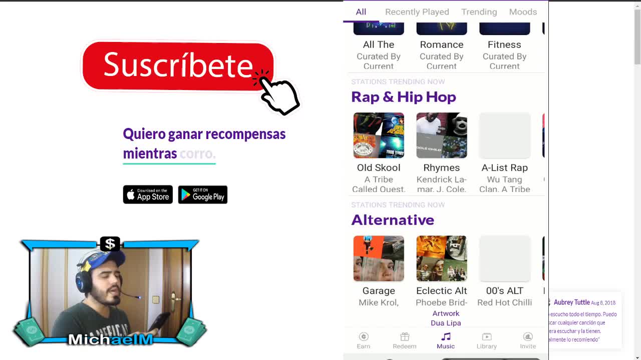 Como GANAR $100 En Paypal Escuchando MÚSICA Con una APP