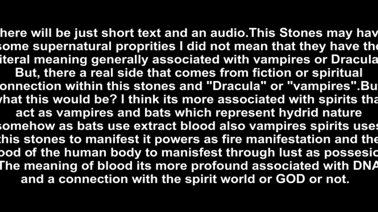 "Vampire" or "Dracula" Stones