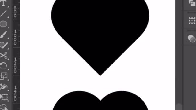 Two ways to make a heart in Illustrator