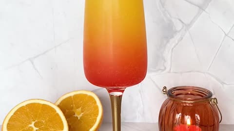 Sparkling Sunrise Mocktail🍹