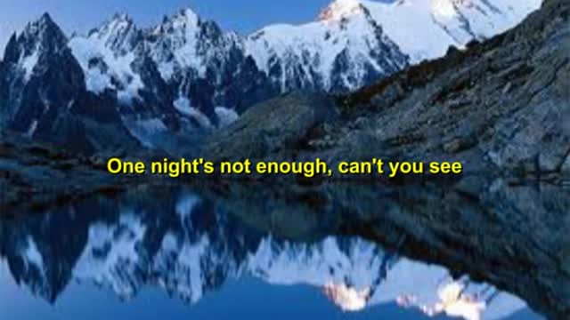 kbkaraokeking One night not enough new wave