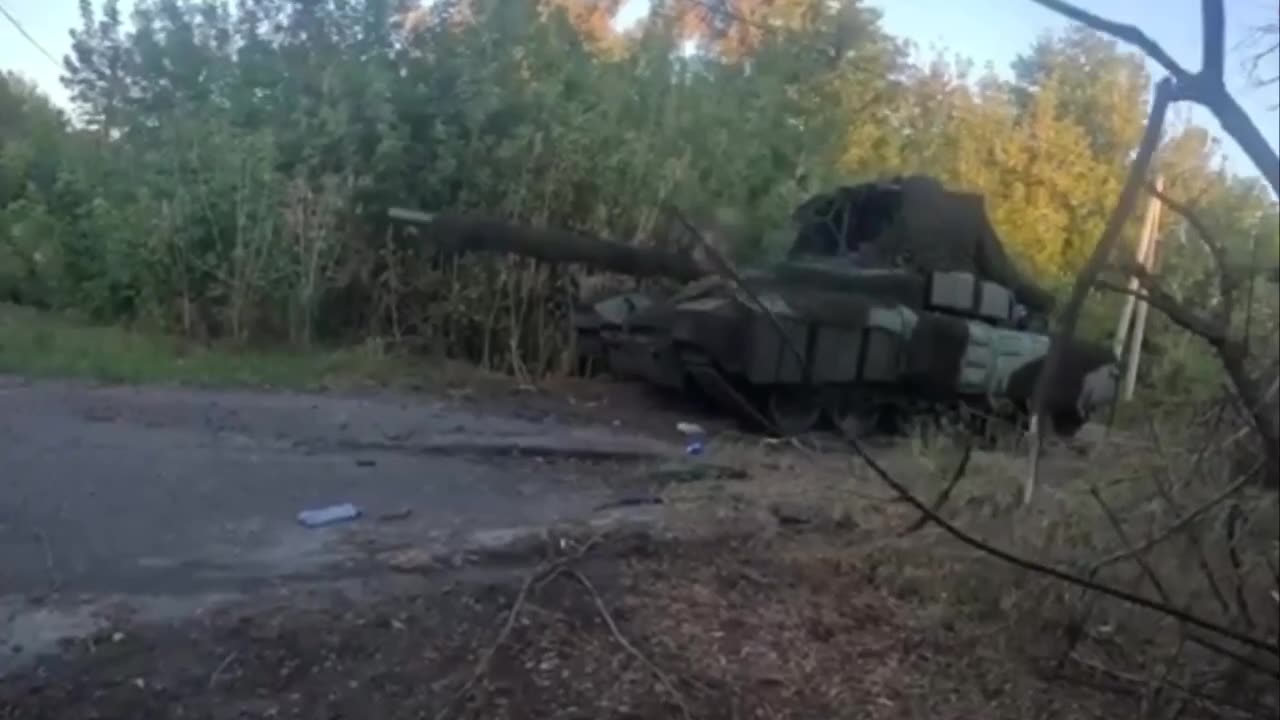 🏆 Capture of the Russian T-80BVM tank in the Kursk region.