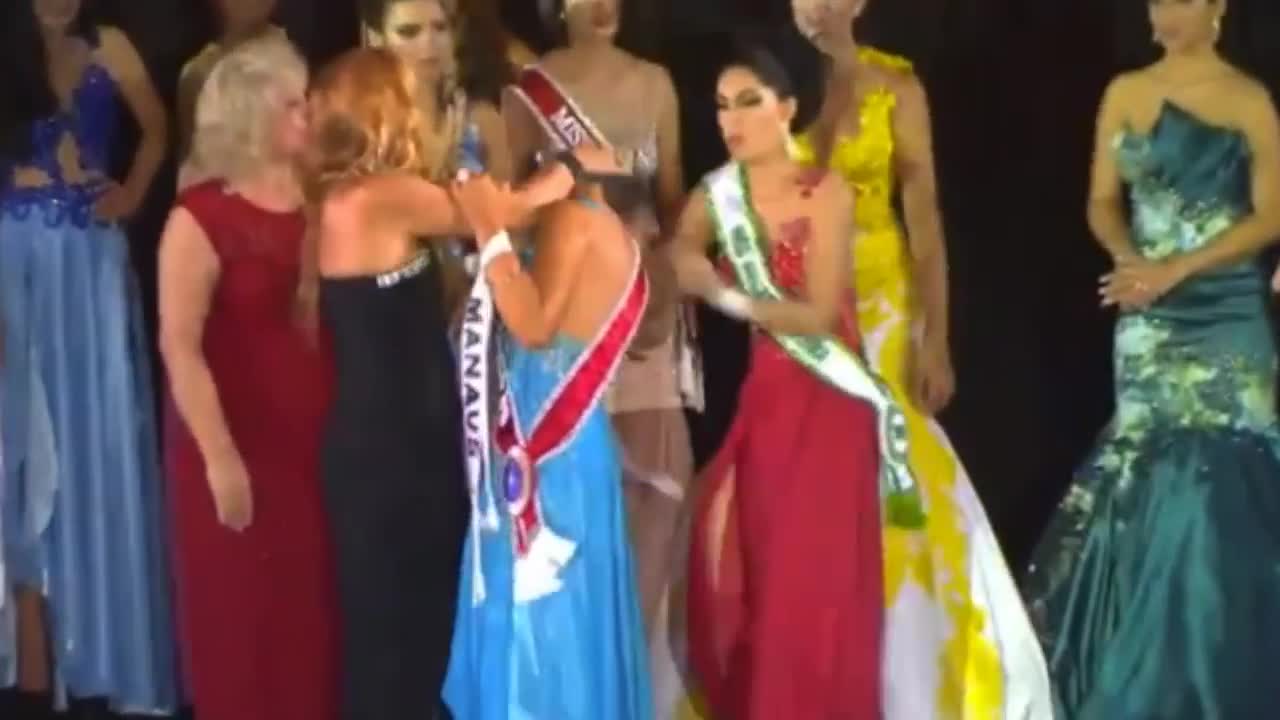 Runner-Up Attacks Winner During Beauty Pageant In Brazil