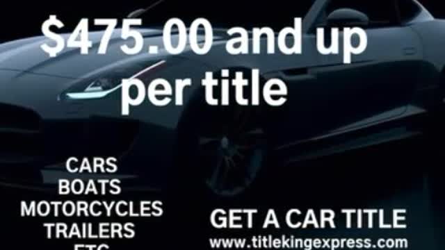 GET A CAR TITLE - TITLE KING EXPRESS