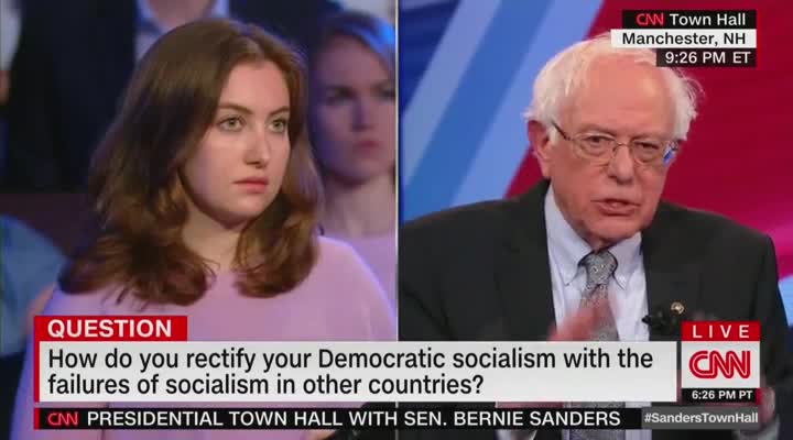 Student of Soviet refugees confronts Bernie Sanders on socialism