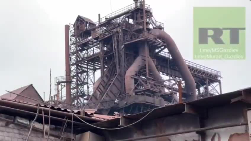 Mariupol Factory site with mines