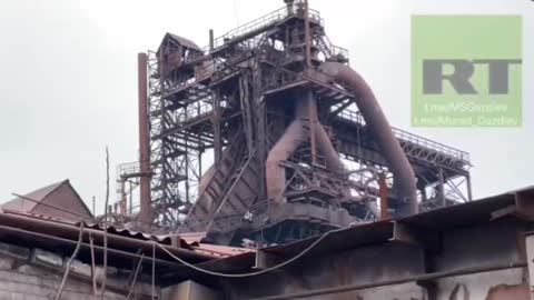 Mariupol Factory site with mines