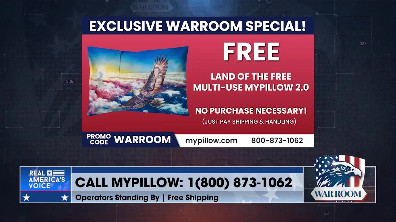 Go To MyPillow.com/warroom And Get Your WarRoom Posse Exclusive Deals!