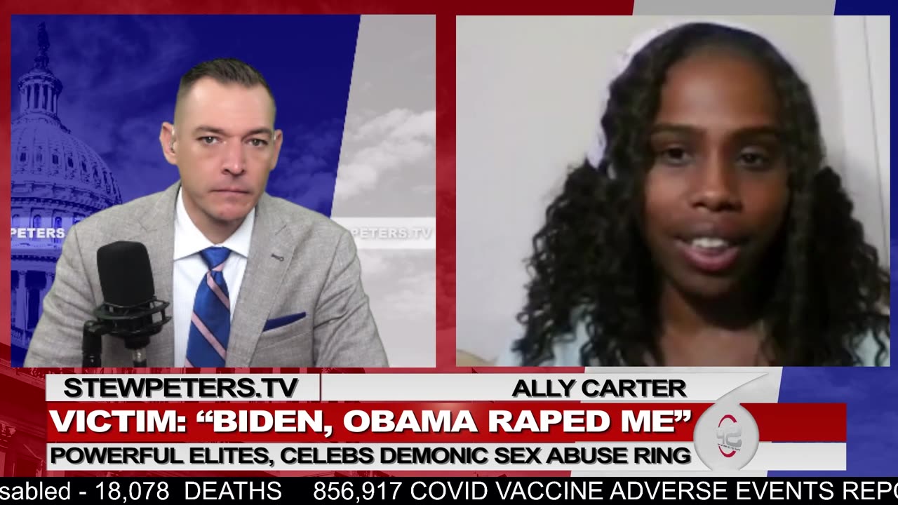 STEW PETERS TV~SPECIAL GUEST ALLY CARTER..POWERFUL ELITES..CELEBS DEMONIC SEX ABUSE RING