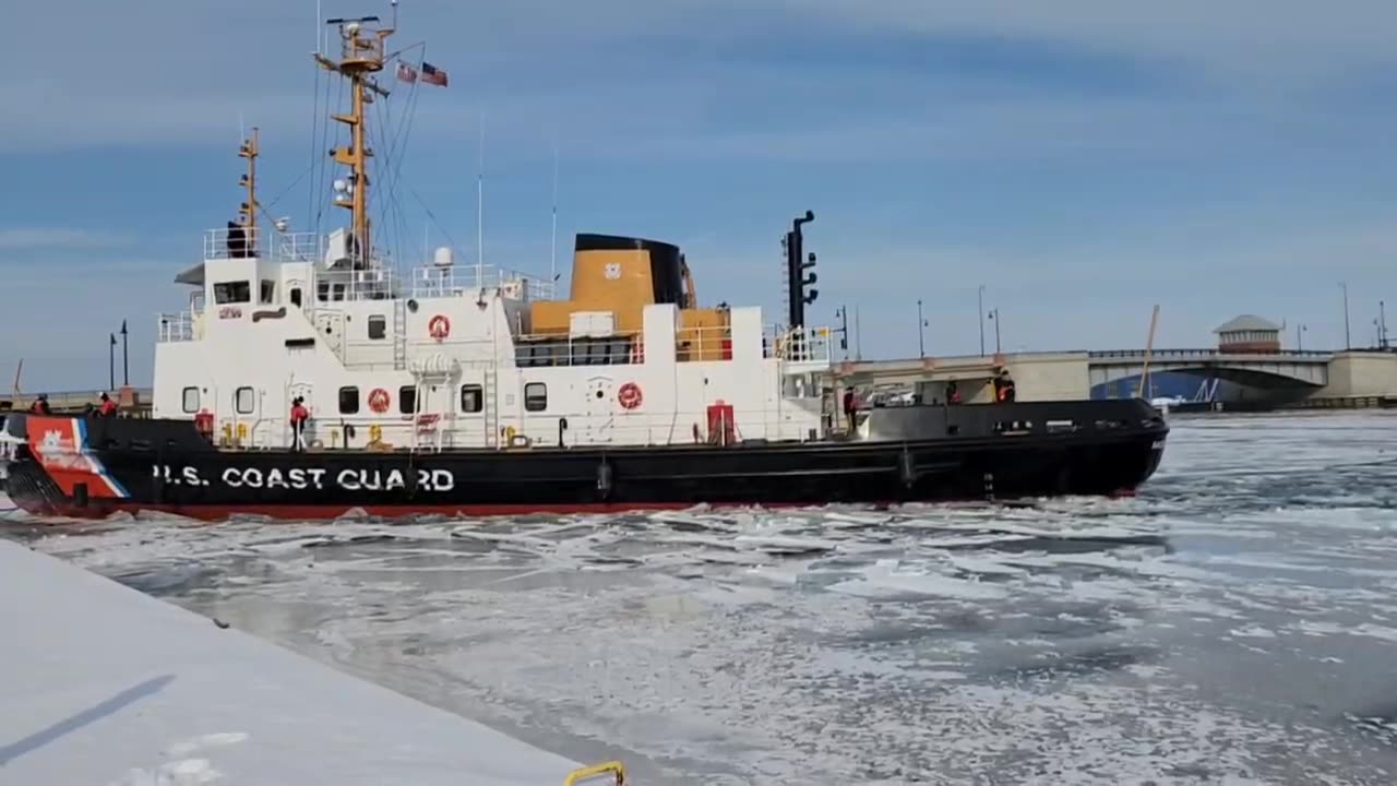 The Ship Breaking through the Ice