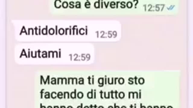 “UNA TRISTE TESTIMONIANZA DELLA ‘GESTIONE SPERANZA’ DAL CANALE TELEGRAM DI ROSSELLA FIDANZA!!”👿😲👿